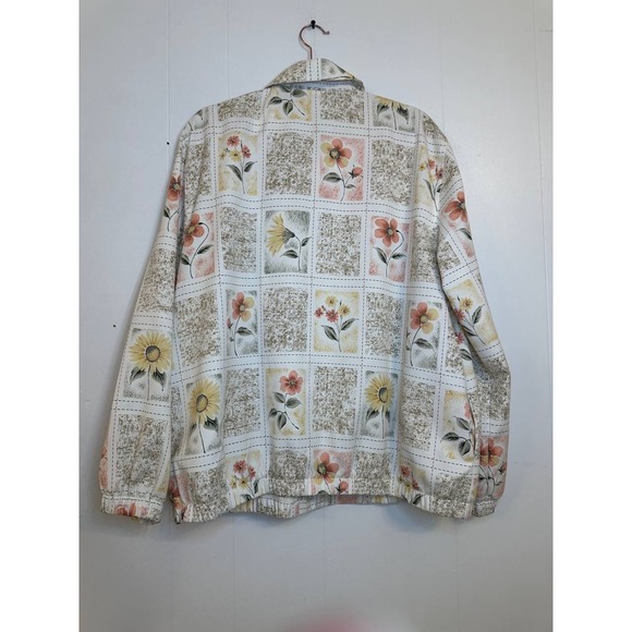 Alfred Dunner Floral Print Lightweight Jacket Size 16 - Picture 2 of 5